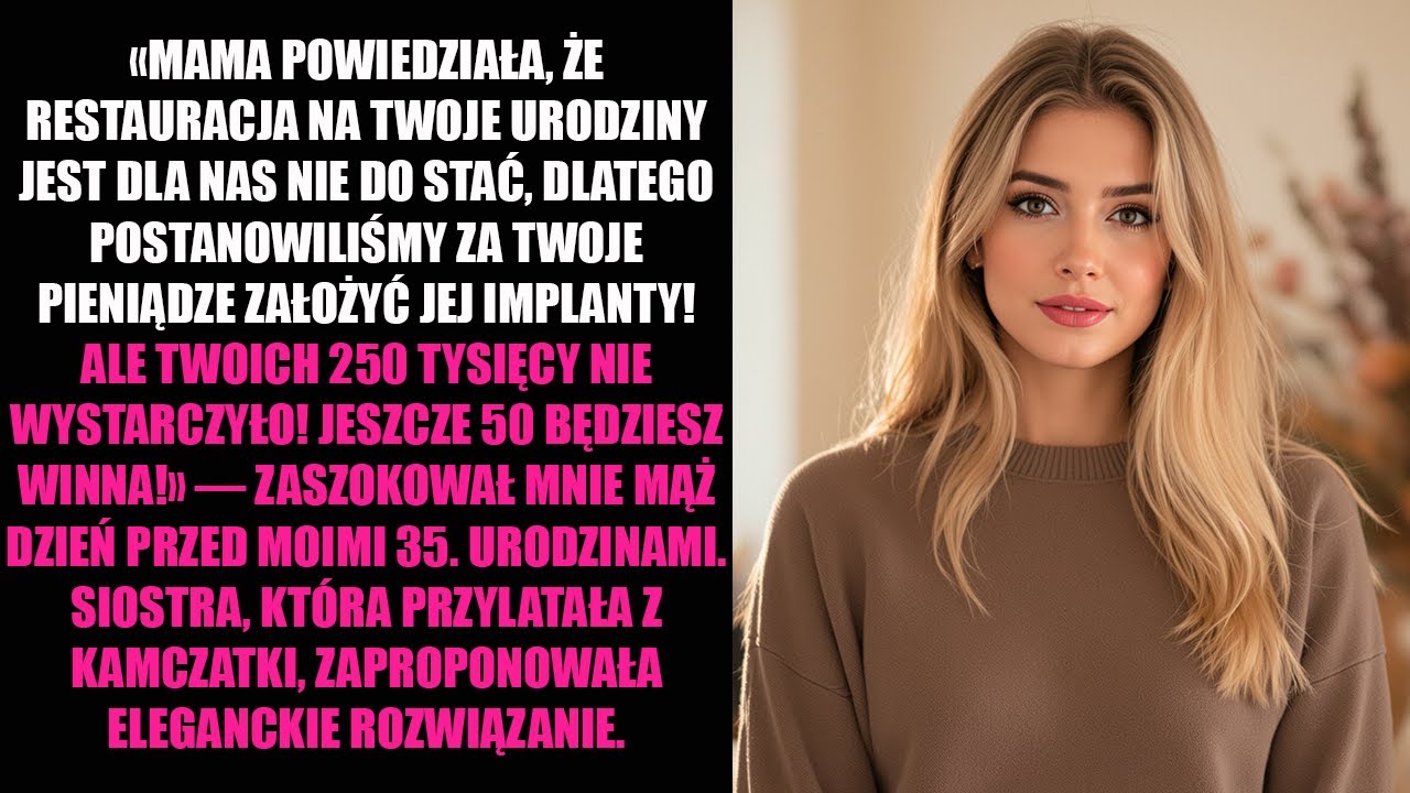 «MAMA POWIEDZIAŁA, ŻE RESTAURACJA NA TWOJE URODZINY JEST DLA NAS NIE DO STAĆ, DLATEGO...