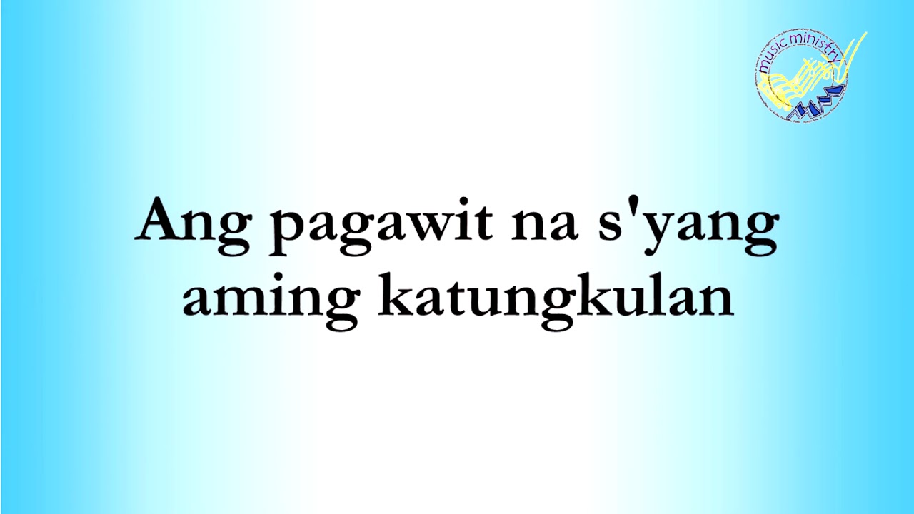 Pagsambang Katampatan, Choir Version Solemn
