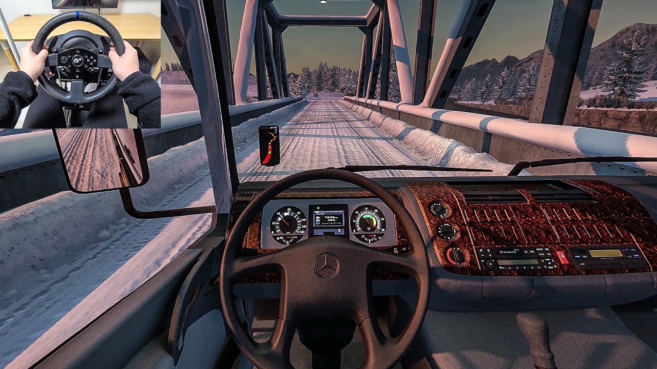 Mercedes Benz Atego MP1 - Euro Truck Simulator 2 [Steering Wheel Gameplay]