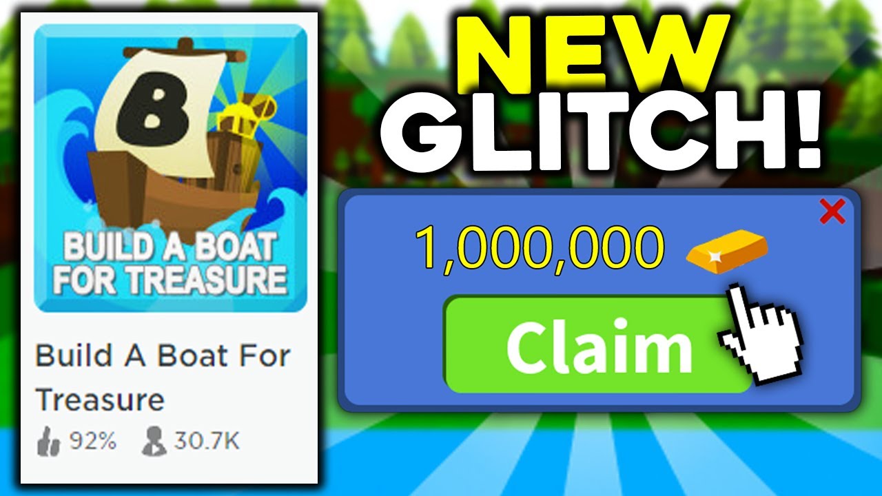 1 000 000 ЗОЛОТОГО ГЛИТЧ в игре «Построй лодку ради сокровищ» в ROBLOX