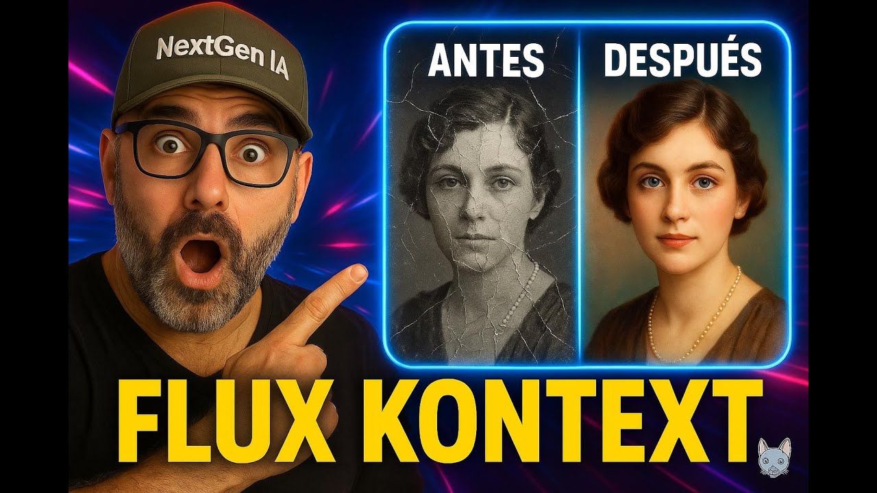 ¡PHOTOSHOP TIEMBLA! Esta IA RESTAURA y Edita Fotos con una CONSISTENCIA ¡ALUCINANTE! (Flux Kontext)