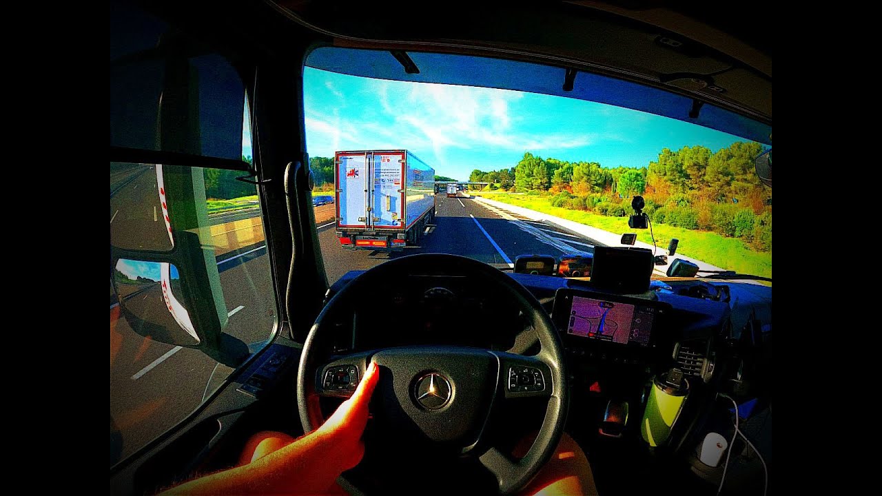 ASMR 🇫🇷 POV Actros L | Mercedes-Benz | Truck Driving 2025 | Provence Region | France | 4k GoPro