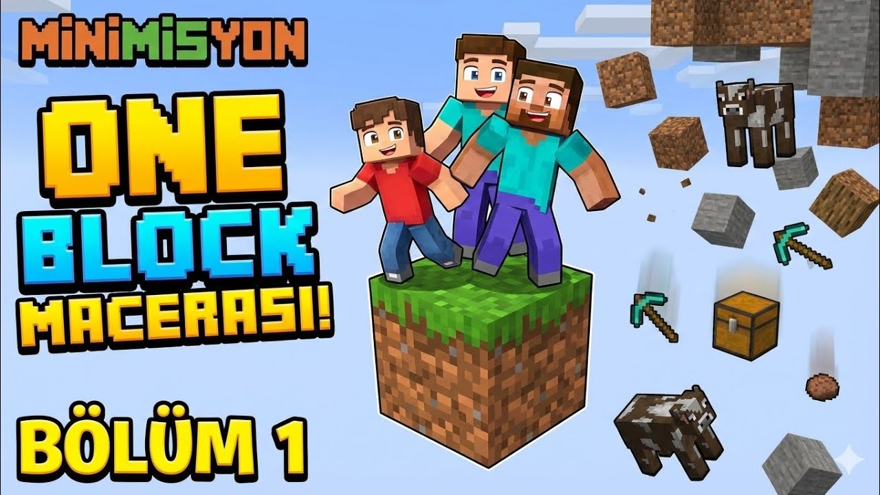 HER ŞEY BU BLOKTAN ÇIKIYOR! 🧱 Minecraft One Block (Bölüm 1)