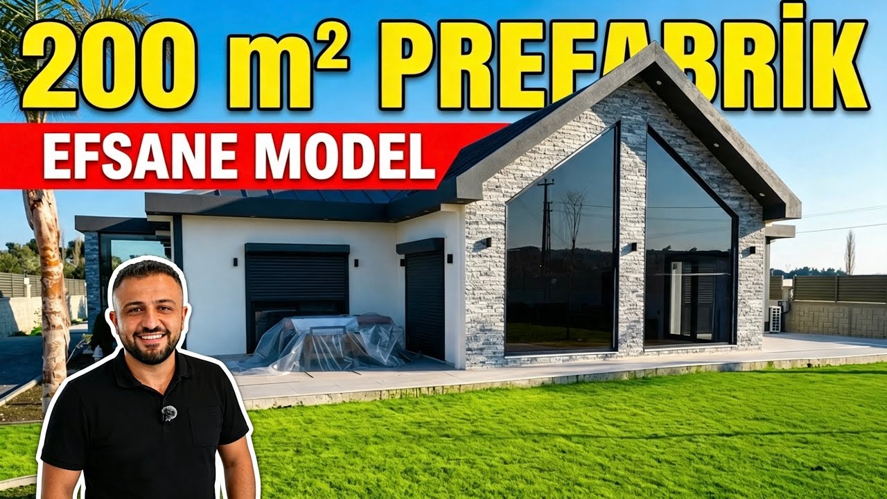 Prefabrik Ev Turu ve Fiyatı - EFSANE MODEL | Fiyat Açıklamada (200 m²) BAMBAŞKA Bir Çelik Ev Turu