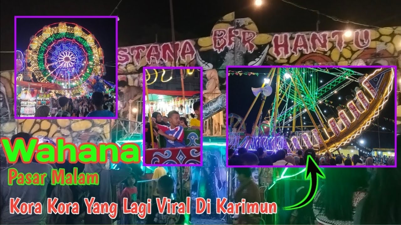 kora kora yang lagi viral di tanjung balai karimun || #korakoraindonesia #wahanapasarmalam