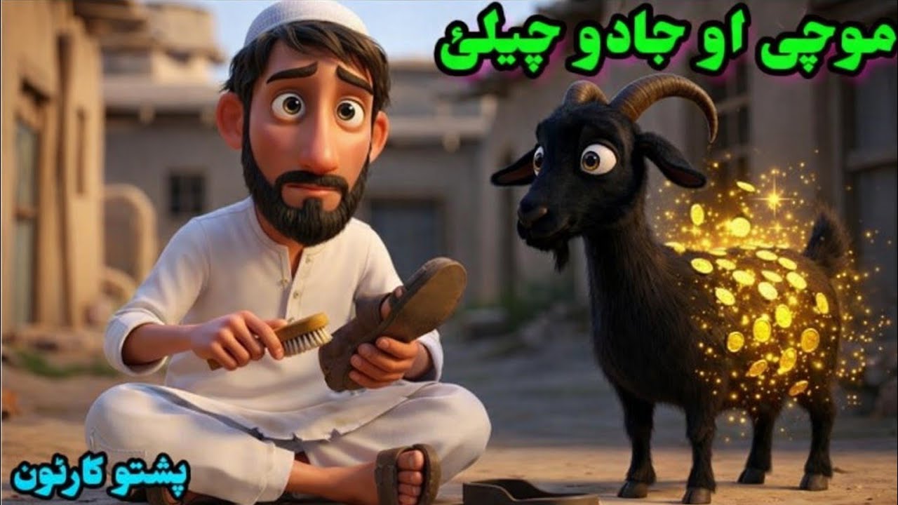 موچی او د جادو چیلئ پشتو کارٹون Pashto Cartoon Story | Kids Moral Story  