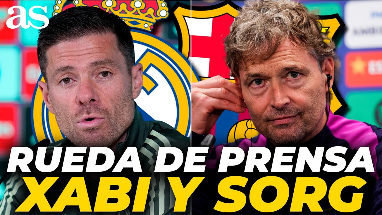 XABI ALONSO y FLICK (MARCUS SORG) en VIVO: rueda de prensa REAL MADRID vs FC BARCELONA | CL&Aacute;SICO