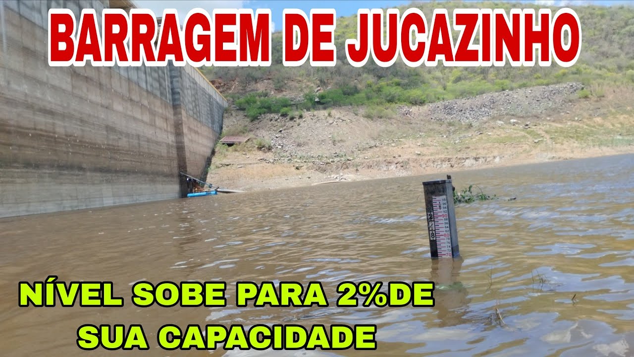 BARRAGEM DE JUCAZINHO DIA 6 DE MARÇO 2006 NÍVEL SUBIU 2% CAPACIDADE MÁXIMA !