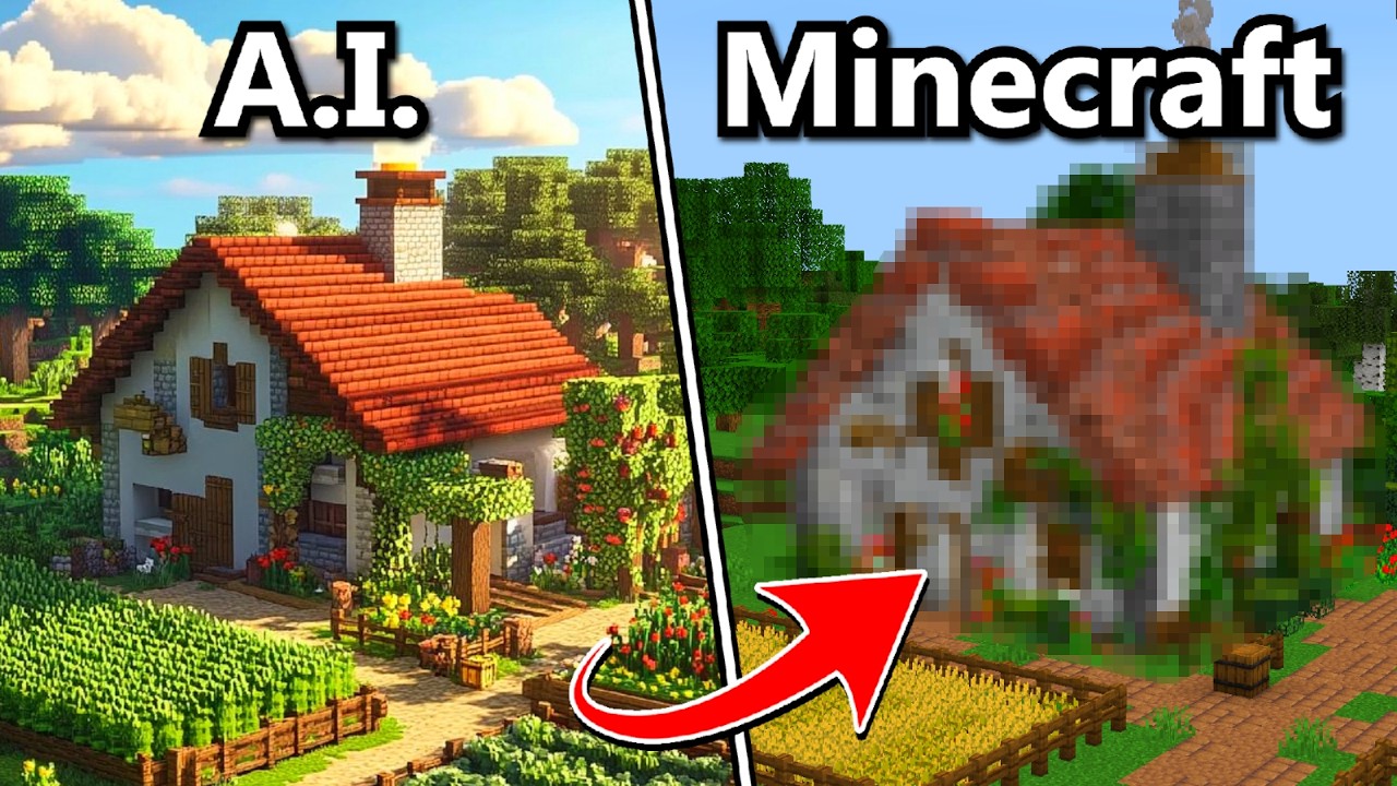 I Built 5 More A.I. Generated Houses In Minecraft!