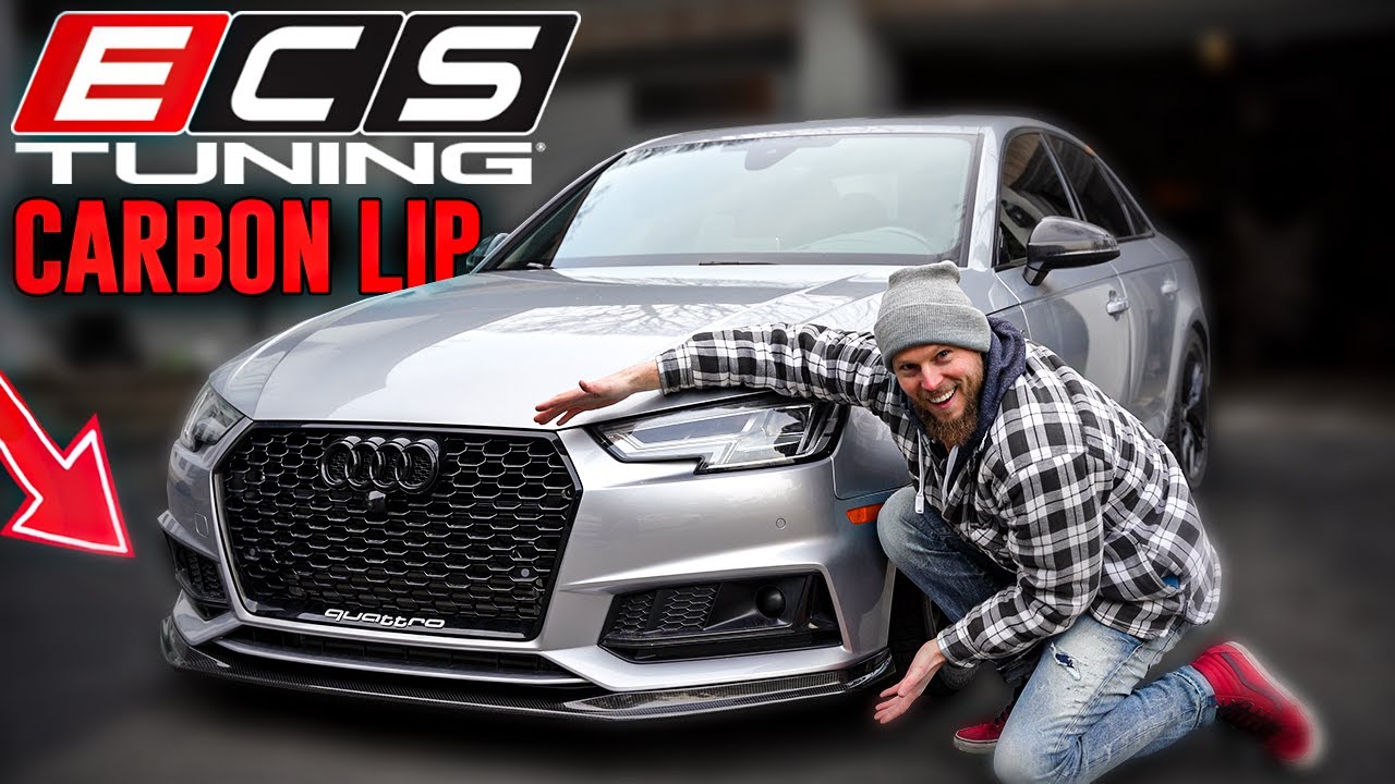 Carbon Fiber Front Lip Install on the B9 Audi S4! *PERFECT*