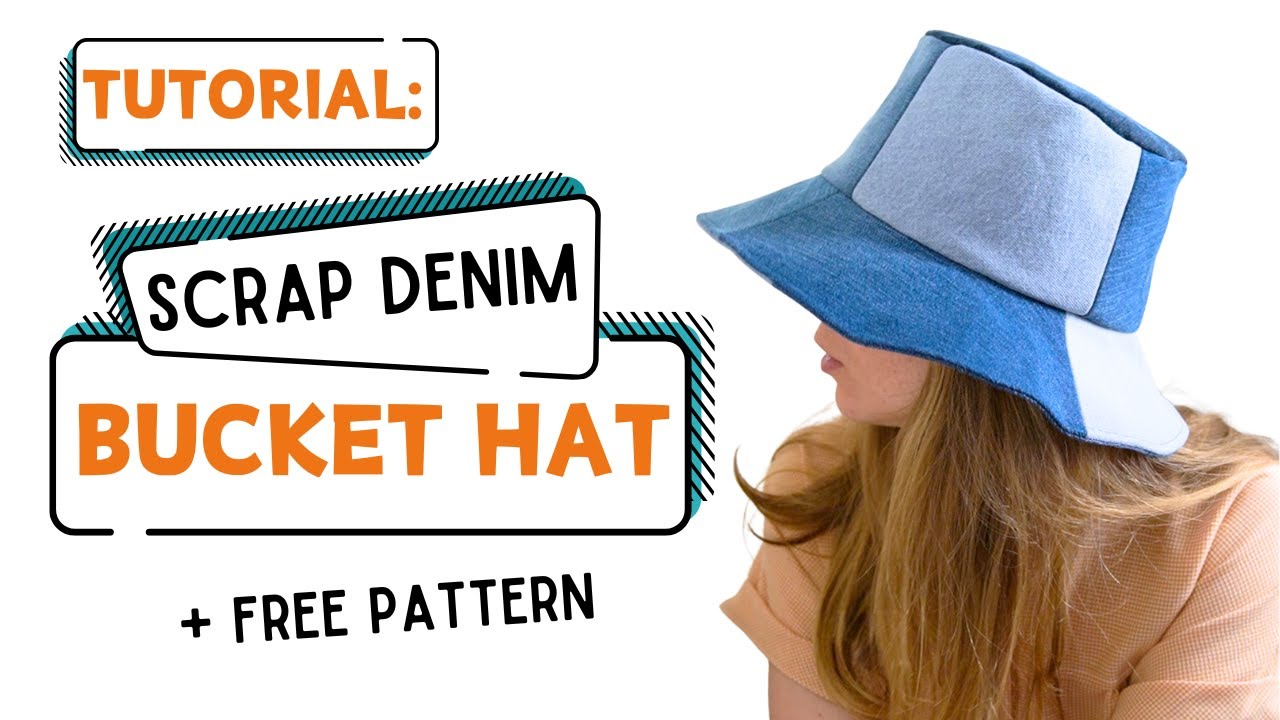 Tutorial: Scrap Denim Bucket Hat