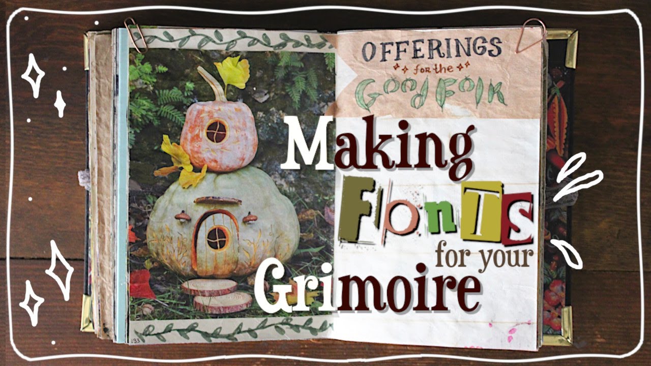 How to Make Magical Fonts for your Grimoire or Book of Shadows (BOS)