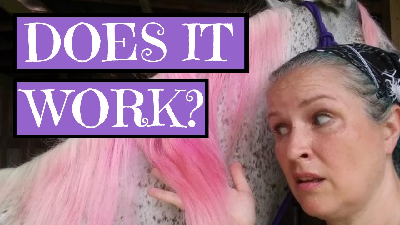 Getting Dye Out of My Horse's Mane & Tail (VITAMIN C METHOD)