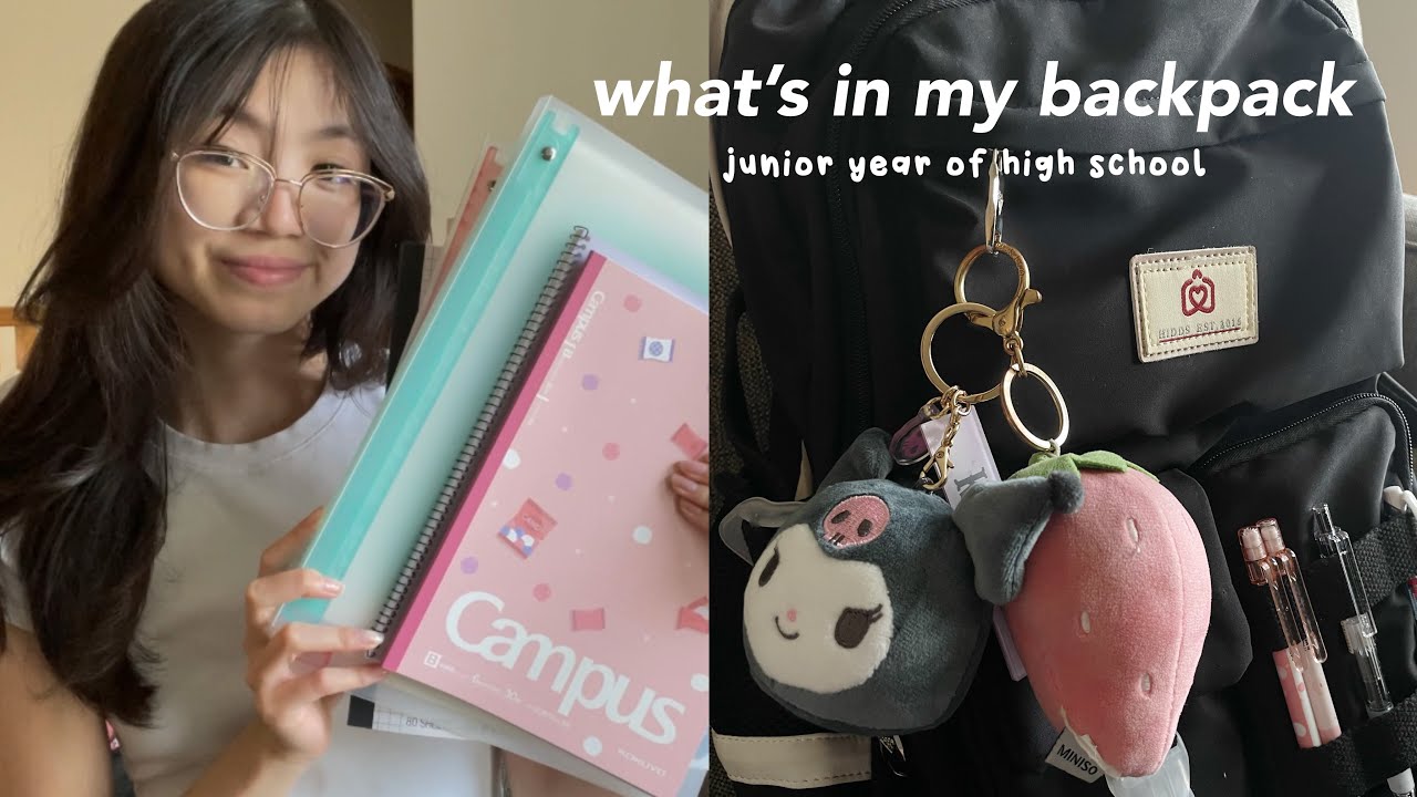 what’s in my backpack / pack with me ! 📓🖊️