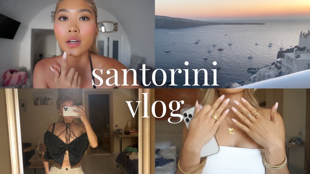 SANTORINI VLOG | Why I Am Traveling Alone, UNREAL Airbnb Tour, How I Curl My Hair + More!