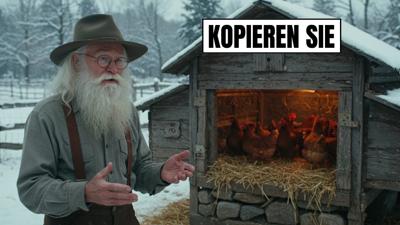 Amish Wintertrick: So bleiben Hühner auch ohne Strom warm!