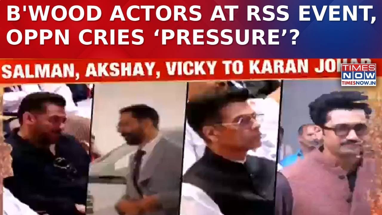 RSS 100 Years Celebrations: Salman, Akshay, Karan Johar Attend Sangh Event, Congress Cries Pressure