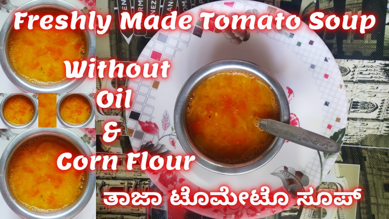 Fresh & Healthy Tomato Soup | Weight Loss Soup | No Oil & Corn Flour #food #recipe #cooking