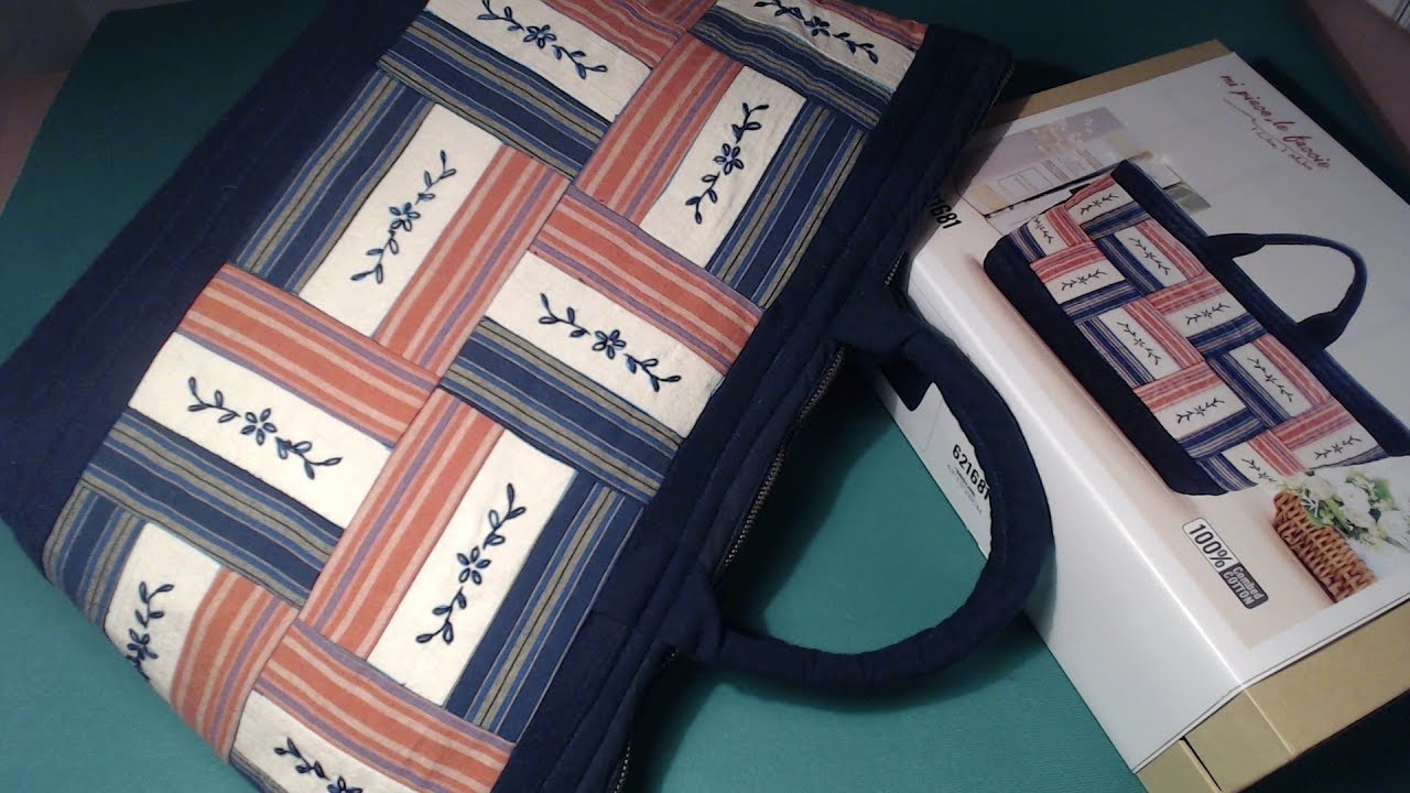 Tutorial Kit cucito creativo Patchwork: borsa a mano