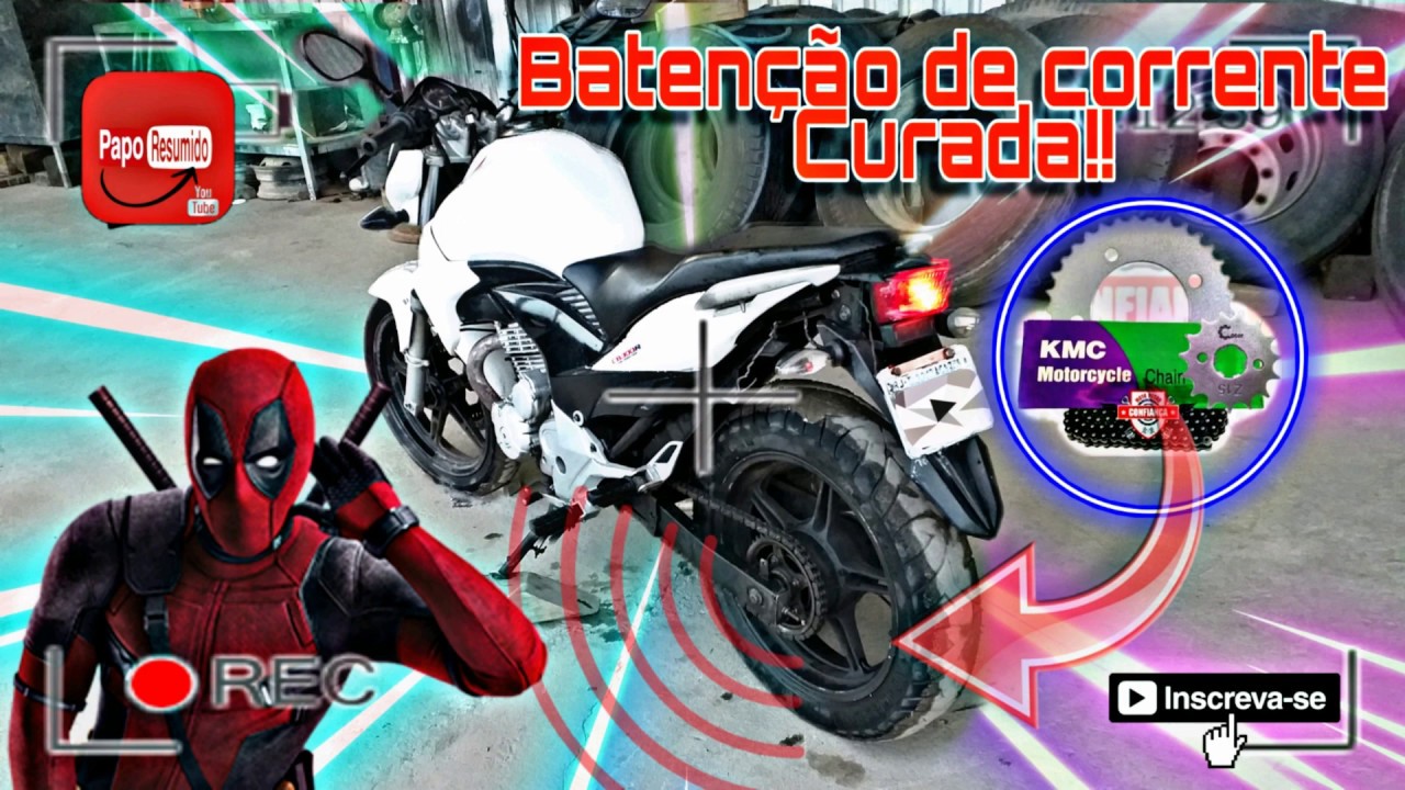 Batenção de corrente curada na relação da CB 300!!