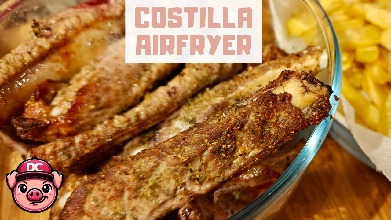 Costillas de Cerdo en Freidora de Aire (Airfryer) 🍖🔥 ¡Receta con Carne!