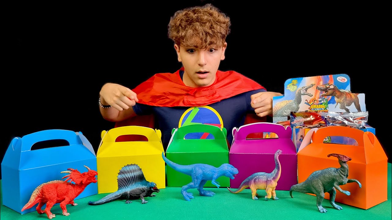 INDOVINA il DINOSAURO nella SCATOLA - Jurassic Cyber Dinos vs Raptors - Leo Toys