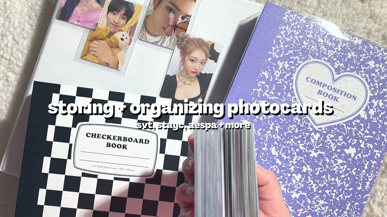 storing + organizing kpop photocards into my binders! ✰ svt, aespa, stayc, nct + more!