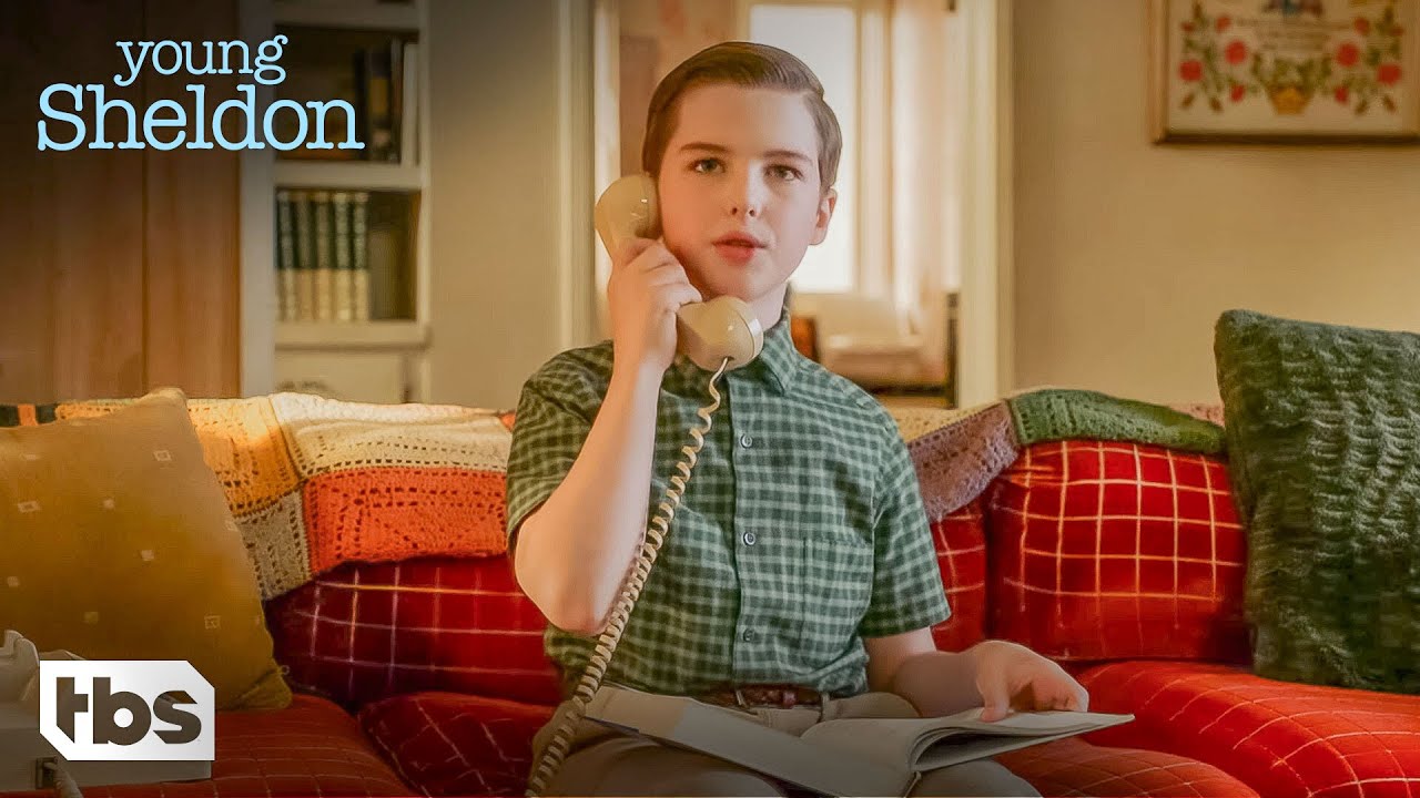 Sheldon Gets His Physics Lecture By Phone (Clip) | Young Sheldon | TBS