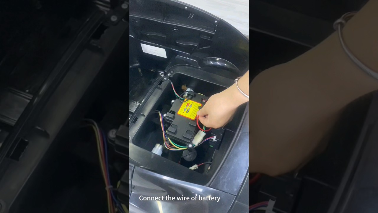 Connect the wire of battery  