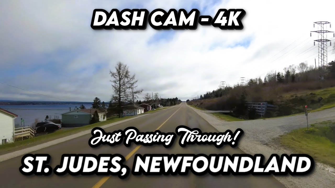 Cruising Through St. Judes, Newfoundland in 4K 🚗✨ | Scenic Drive