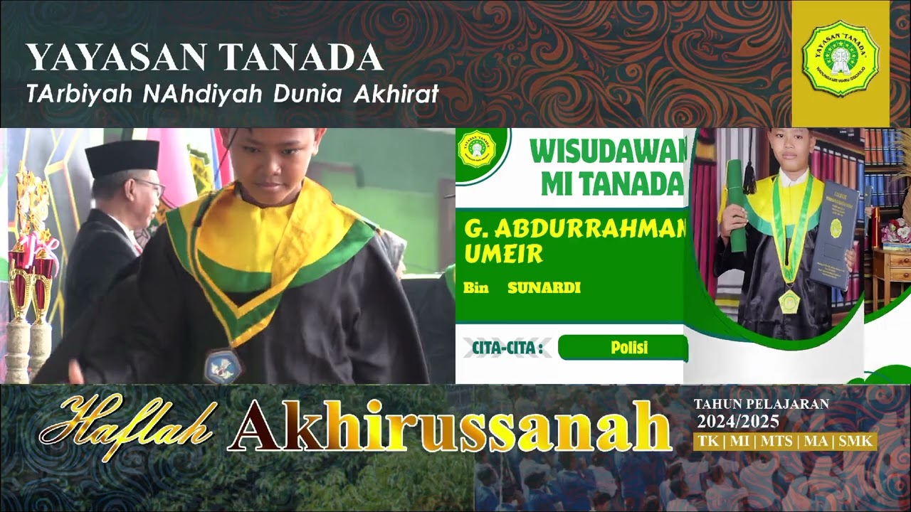 PROSESI WISUDA YAYASAN TANADA TAHUN 2025