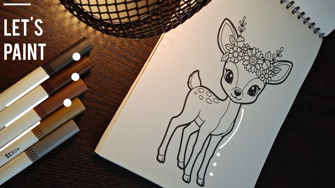 Let's Paint || ASMR Coloring || Pumpkinella's Cozy Friendz Coloring Book Collection 🍁🧡🎃👩