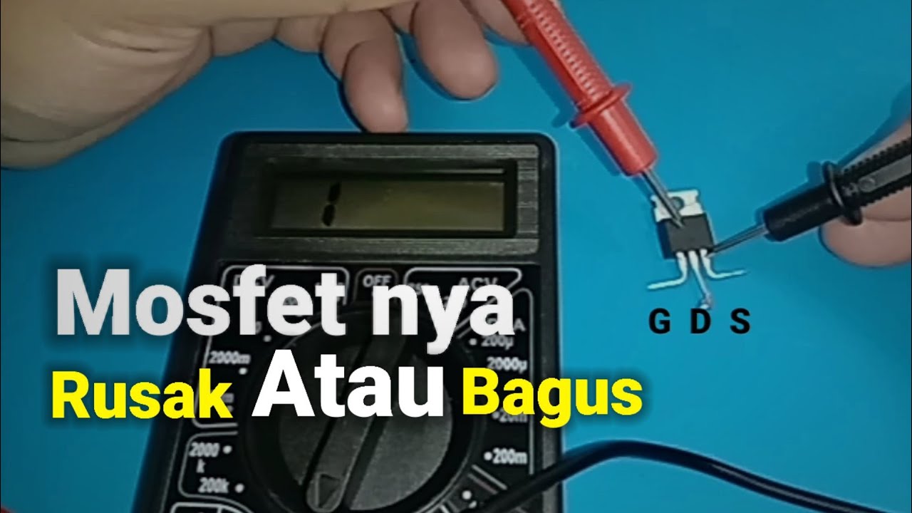 Cara mengecek mosfet || mosfet irfz44n