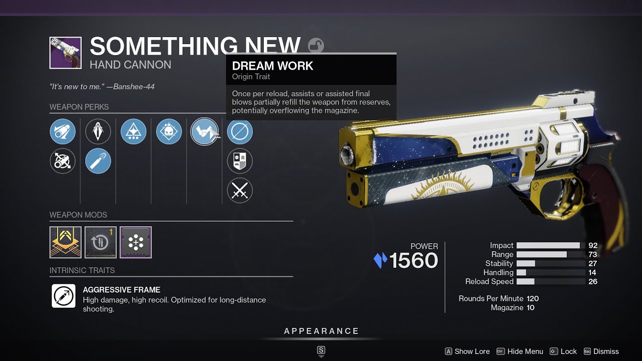New Stasis Hand cannon Something new a Stasis main must have GOD Roll! Destiny 2 Solstice event !
