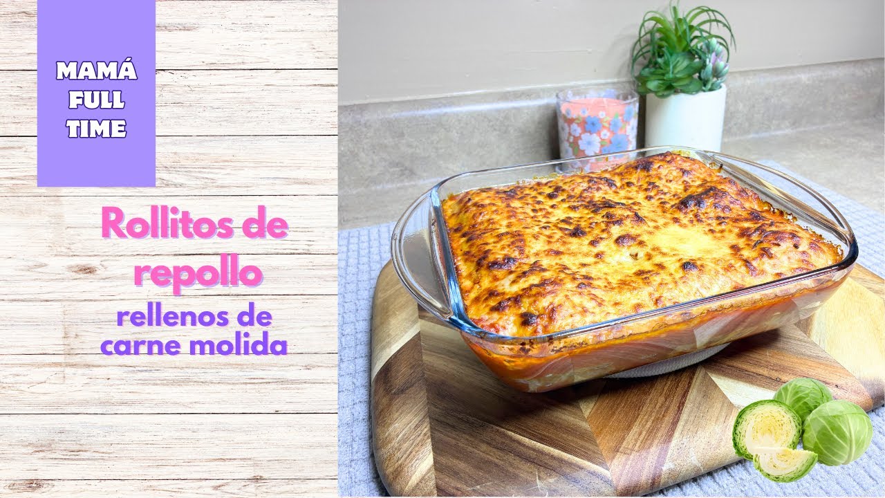 Rollitos de Repollo Rellenos de Carne 🤤 | Almuerzo Fácil, Saludable y Delicioso