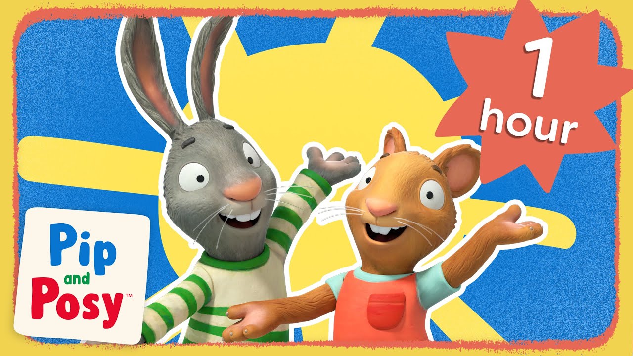 New Years Day with Pip and Posy 🎆 | Quiet Time Cartoons | Pip and Posy - Preschool Cartoon Animals