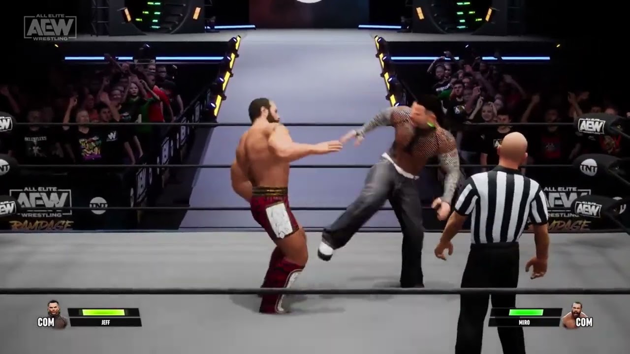 aew fight forever | lights out match | jeff hardy vs miro (cpu vs cpu)