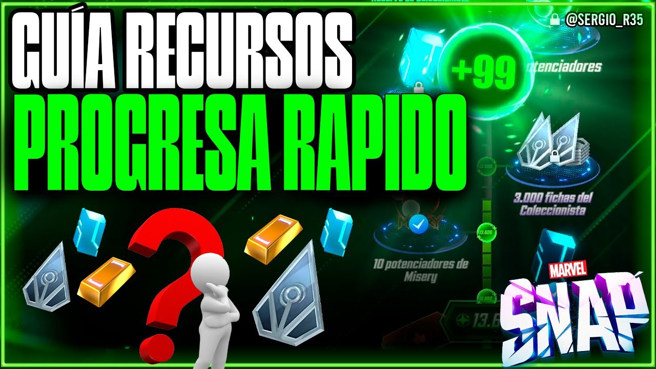 TRUCOS y CONSEJOS 💡 Gu&iacute;a para PRINCIPIANTES #1: C&Oacute;MO USAR RECURSOS y PROGRESAR R&Aacute;PIDO | MARVEL SNAP
