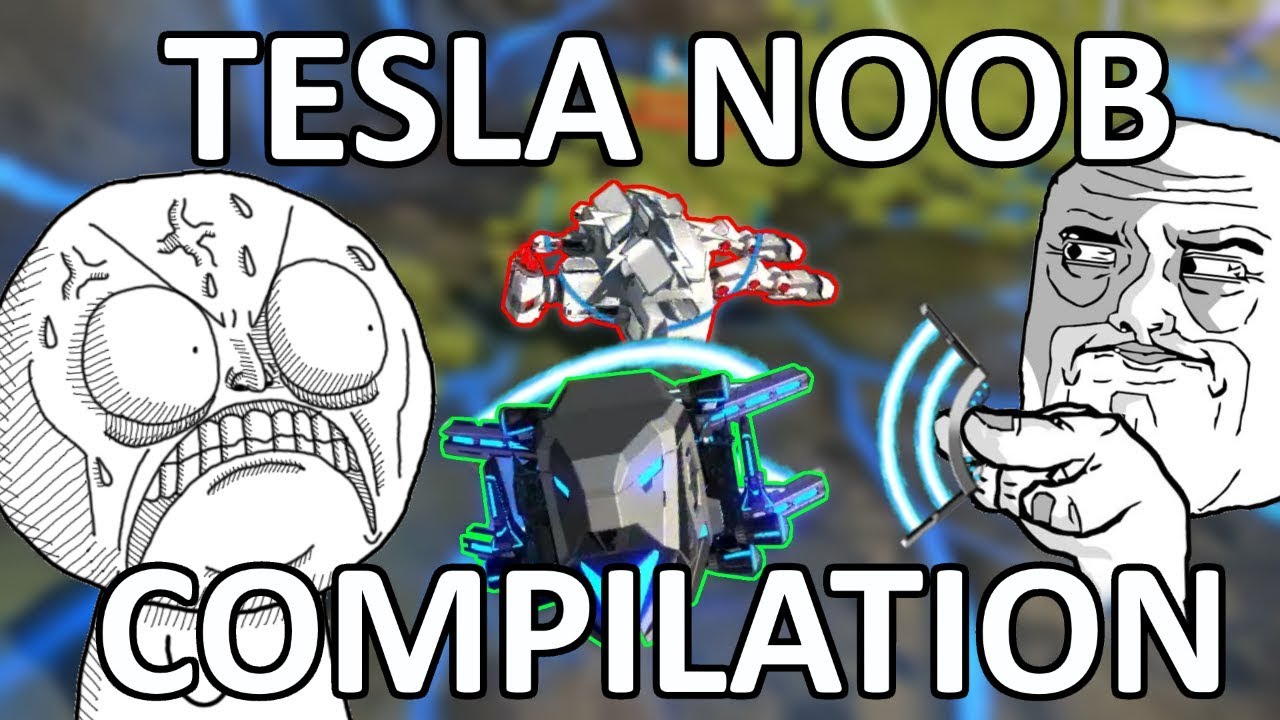 TESLA NOOB COMPILATION - Robocraft