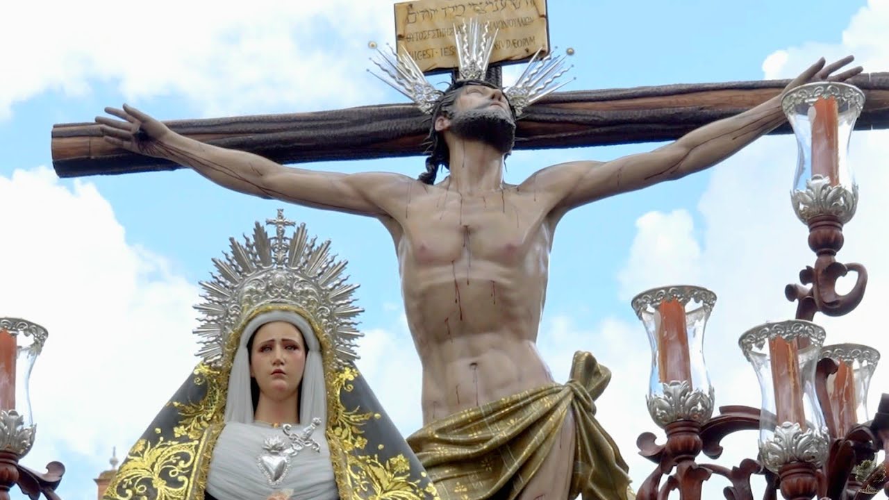 CRISTO DEL PERDÓN Y VIRGEN DE LA AMARGURA - SANTO ENTIERRO MAGNO UTRERA -AM MUCHACHOS DE CONSOLACIÓN