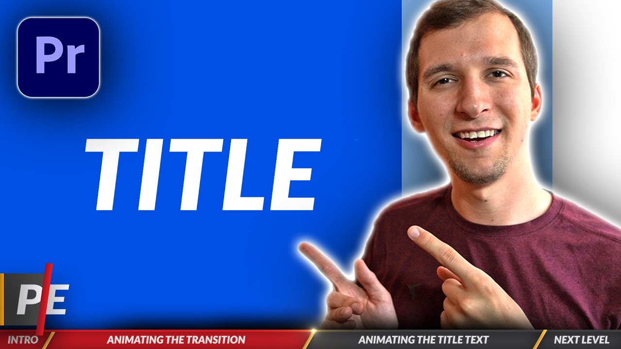 Easy Motion Graphics Title Tutorial & Free Template (Adobe Premiere Pro 2024)