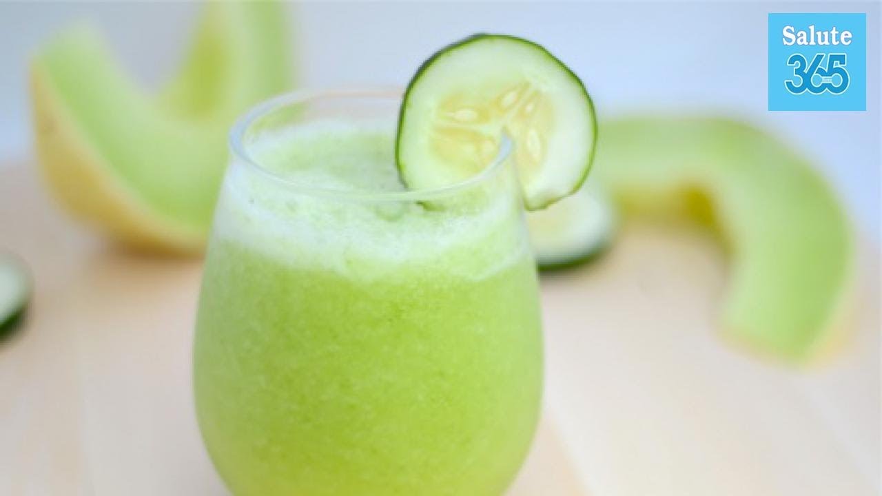 Frullato di melone, mela verde e cetriolo per perdere peso - Salute 365