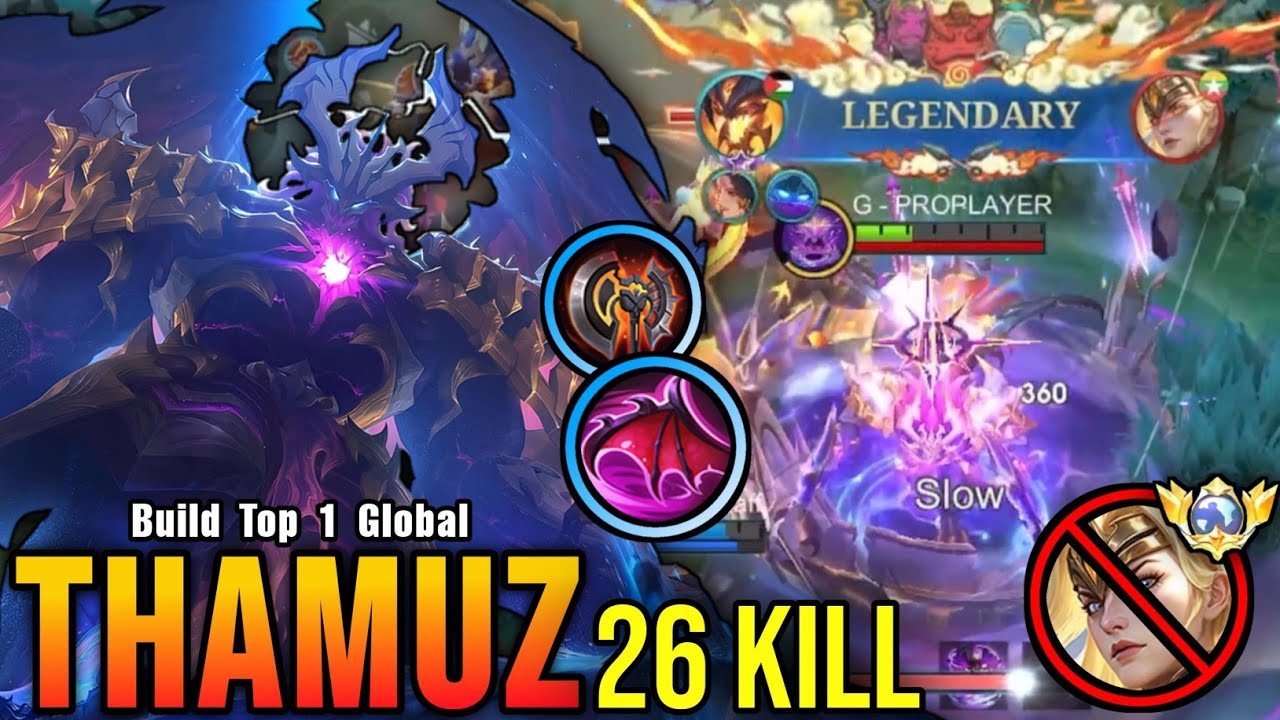 26 Kills!! Legendary Thamuz VS Top Global Freya!! - Build Top 1 Global Thamuz ~ MLBB