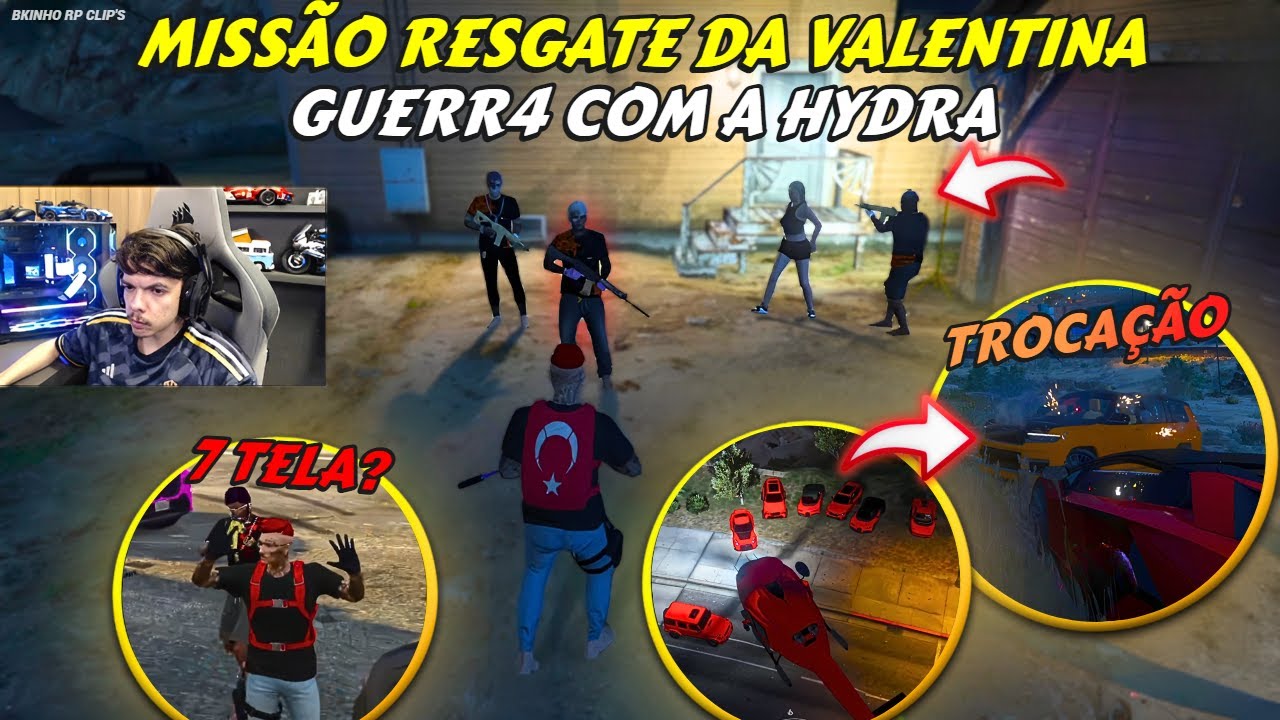 K.O BK E MICH | MISSÃO RESGATE DA VALENTINA E GUERR4 30x30 - BKINHO RP CLIP'S