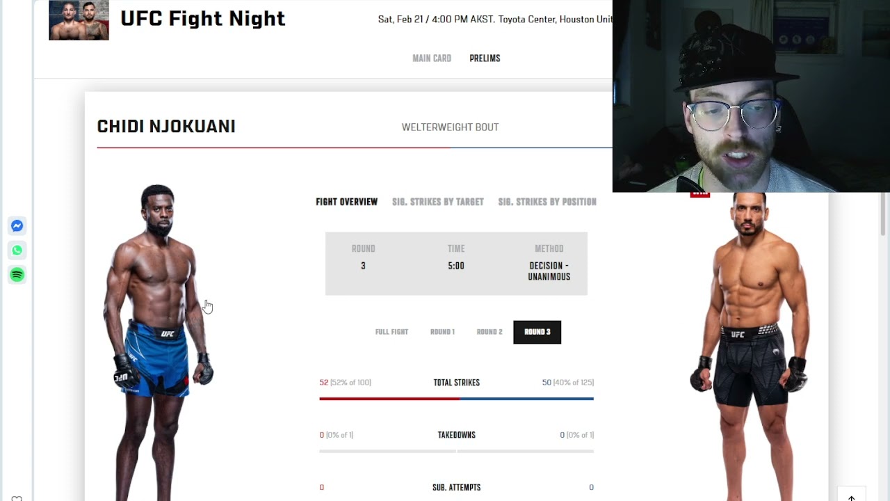 UFC HOUSTON A SUCESS!!! SEAN BEATS KHAMZAT???