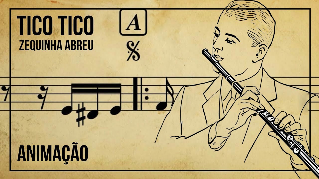 Tico-Tico no Fubá - Zequinha de Abreu | Animação Partitura Original