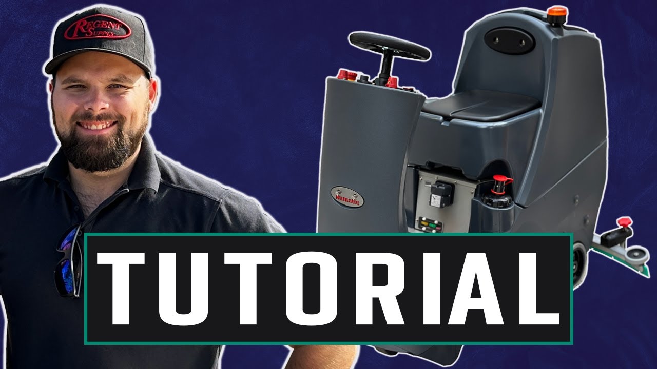 NaceCare TGB2128 Ride-On-Scrubber TUTORIAL & LIVE Demo