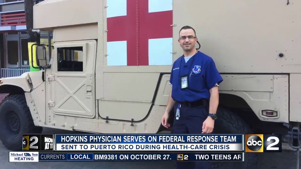 Hopkins physician provides medical care to hurricane victims in Puerto Rico