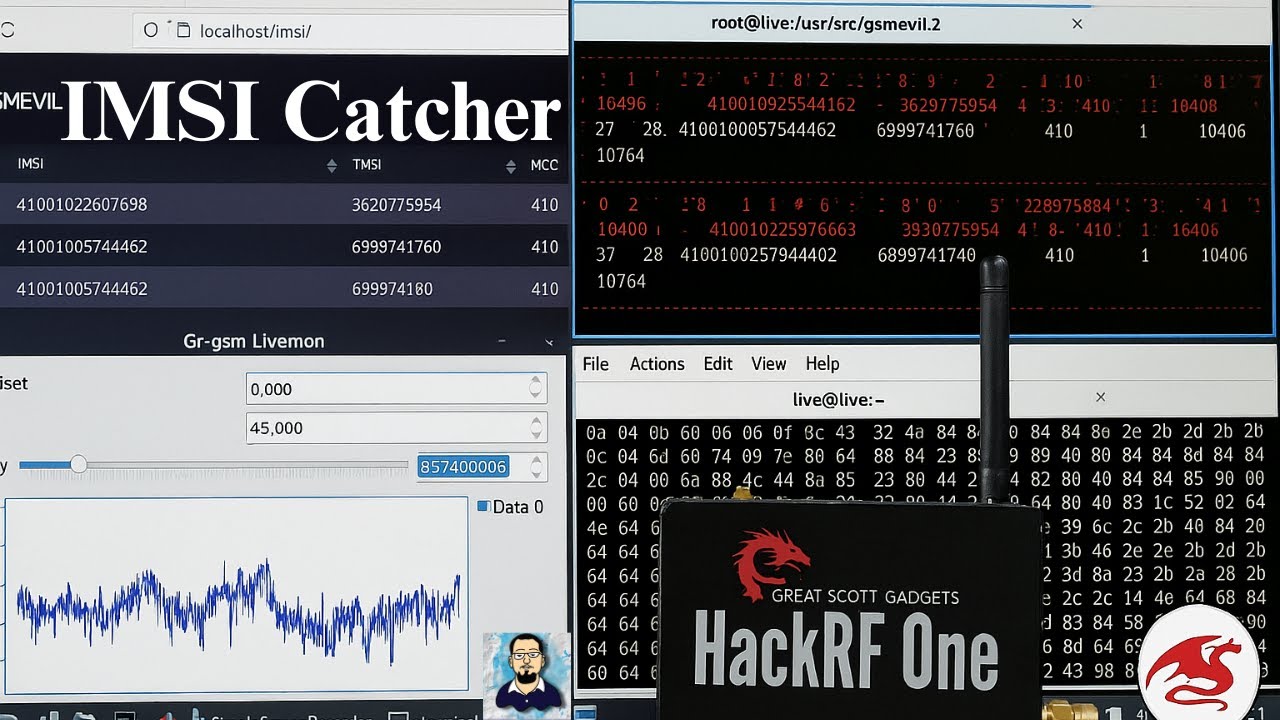 Build IMSI Catcher GSM using GsmEvil & HackRF | IMSI Catcher Research Demo (For Educational Use)