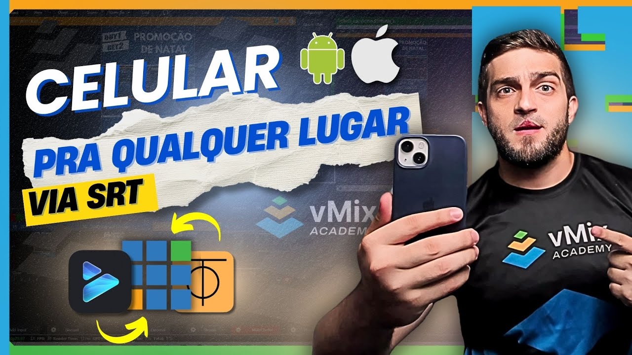 vMix  | Celular via SRT para qualquer Rede - Play Pro e ZeroTier